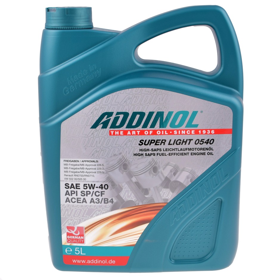 Motorový olej Addinol 5W-40 SUPER LIGHT MV