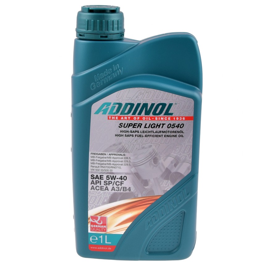 Motorový olej Addinol 5W-40 SUPER LIGHT MV