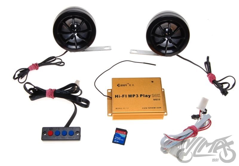 Přehrávač MP3 na motocykl