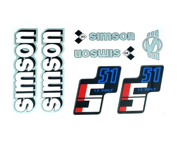 Sada samolepek Simson S51