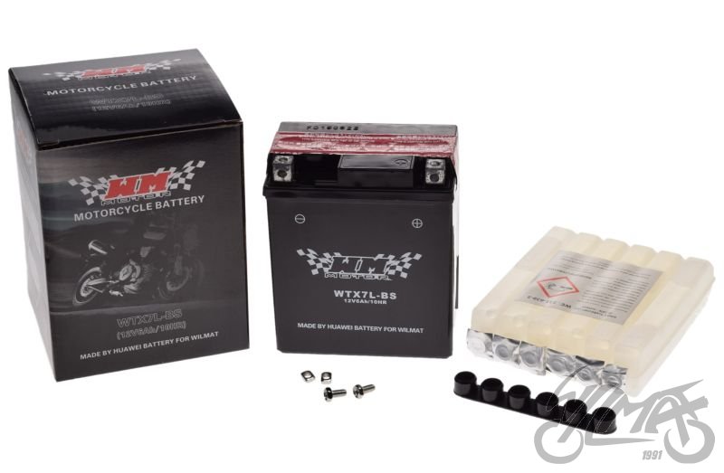 Motocyklová baterie WTX7L-BS (YTX7L-BS) 12V