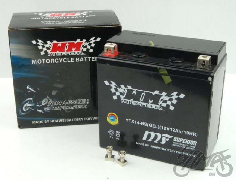 Akumulátor typ YTX14-BS (GEL) - 12V 12Ah