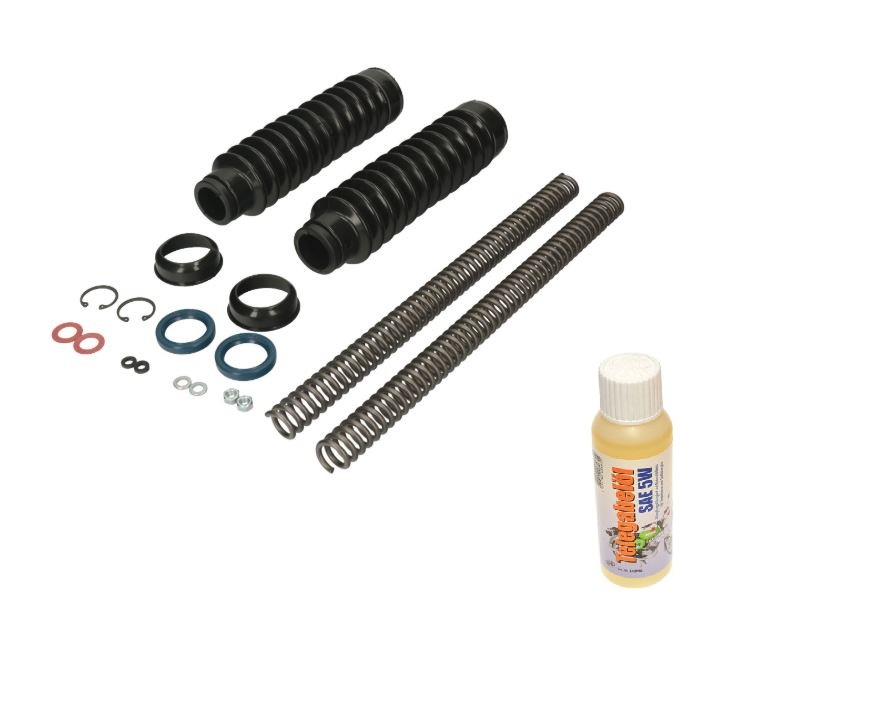 Sada opravy předních tlumičů Simson - pružina 3,4mm + olej