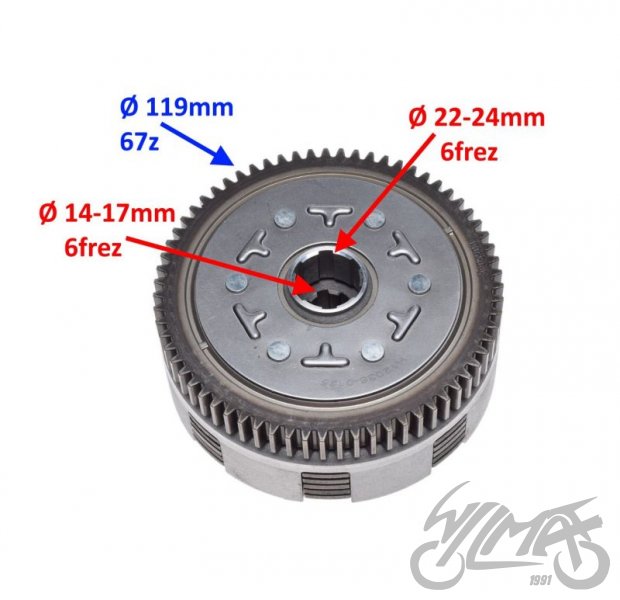 Kompletní spojka motoru YX160