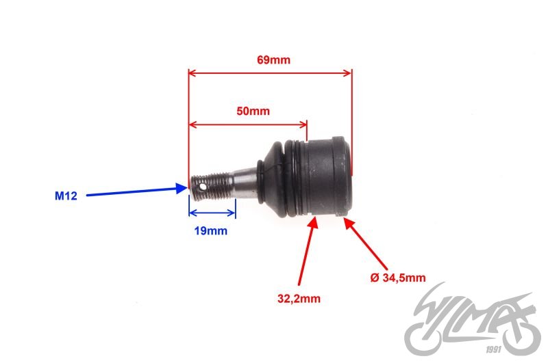 Čep ramene ATV 250 ST-9E - motor 167MM