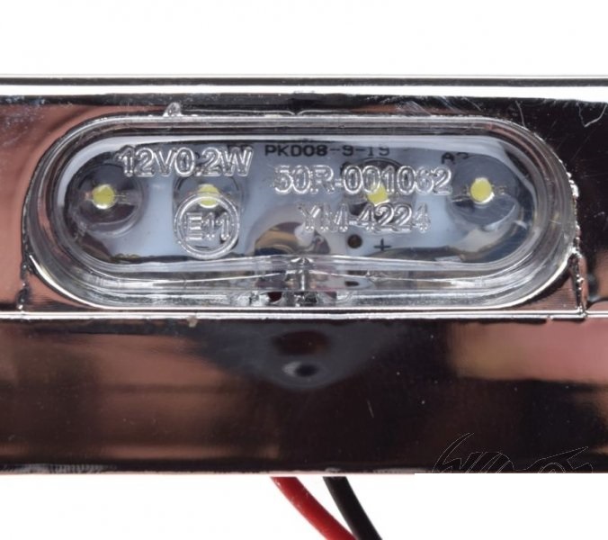 Osvětlení SPZ chromované LED
