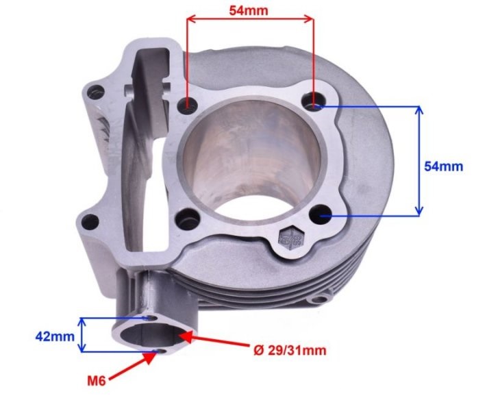 Válec motoru typ GY6 150 57,4mm