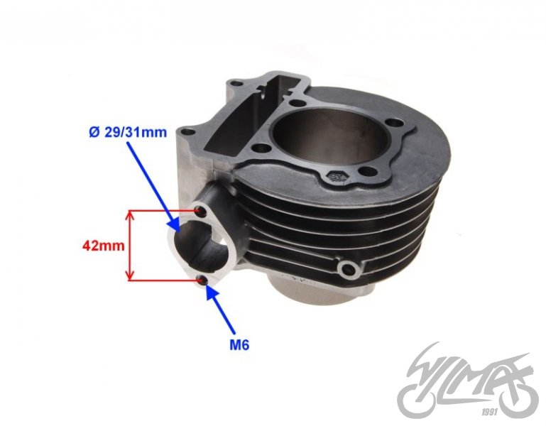 Válec pro motory GY6 125 a GY6 150 Jonway Adventure