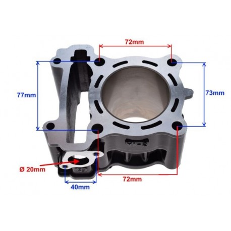 Válec motoru Yamaha YZF 125R 63,00mm