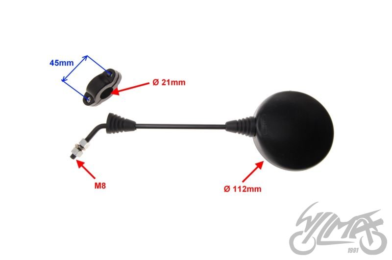 Sada zrcátek závit M8