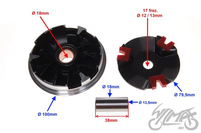 Variátor Yamaha Jog 50 - TUNING