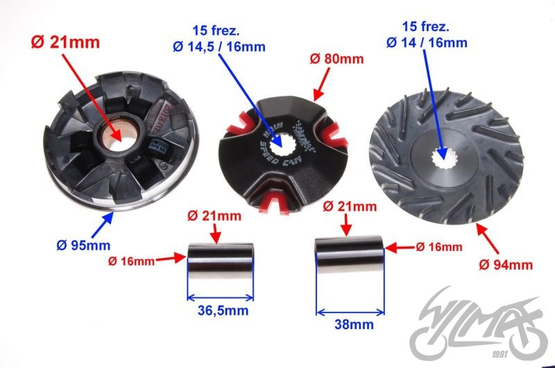 Variátor Keeway Hurricane 50 - TUNING
