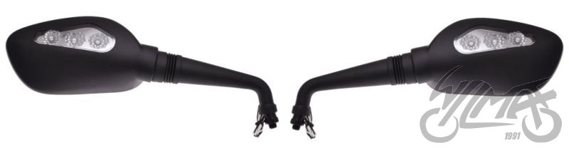 Univerzální zrcátka závit M10 - homologované s LED