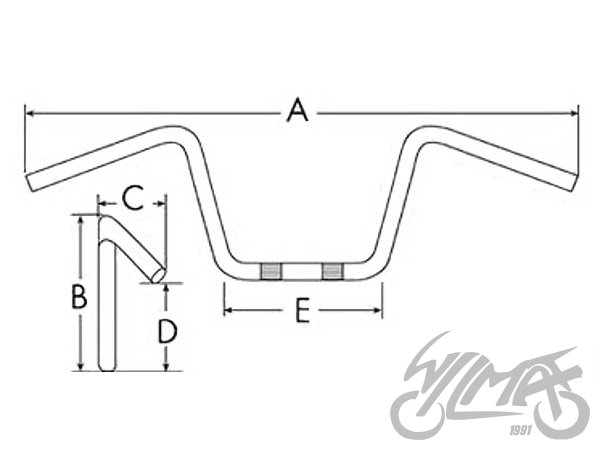 Řidítka ATV 150