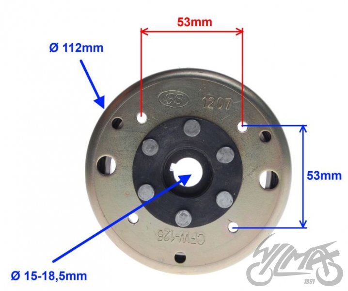 Rotor zapalování ATV 150 - magneto