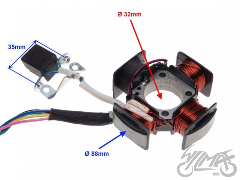 Stator zapalování Romet Zetka 50