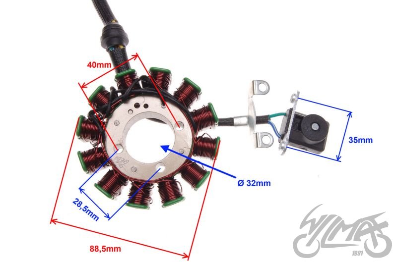 Stator zapalování ATV 250 ST-9E