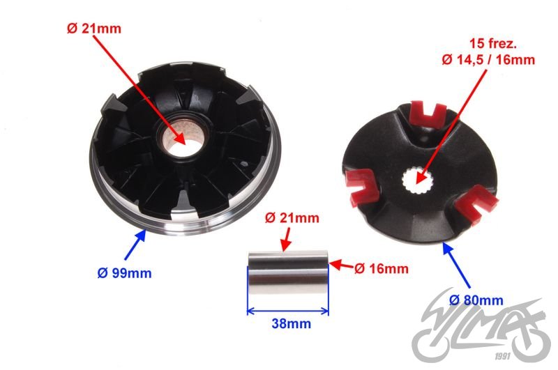 Variátor Yamaha Jog 90 - TUNING