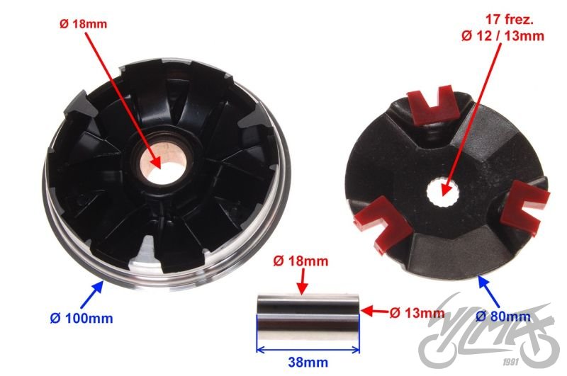 Variátor Yamaha Jog 50 - TUNING