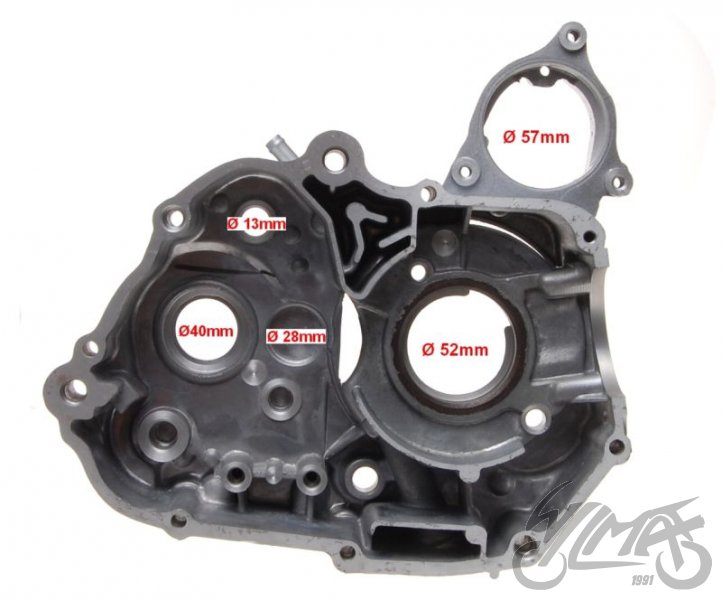 Levý blok motoru ATV 110 - horní startér