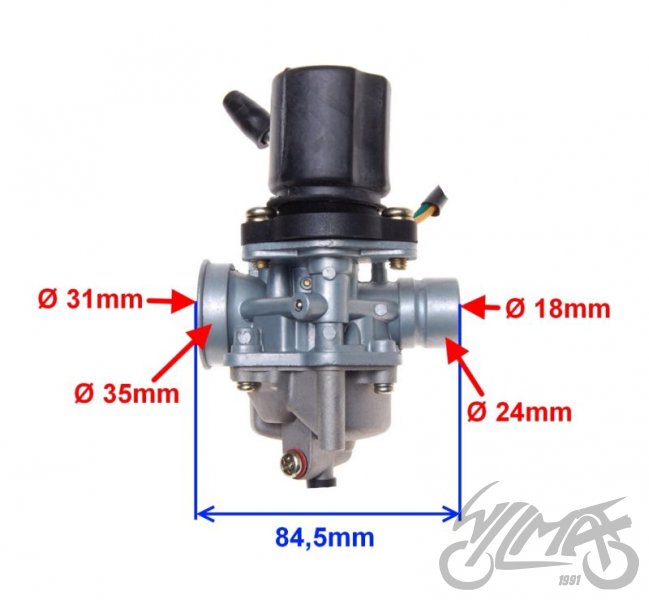 Karburátor Keeway Hurricane 2T - 13,5mm difuzor