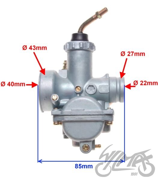 Karburátor Force-1 s difuzorem 22mm