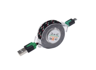 Rolovací USB micro kabel 1m